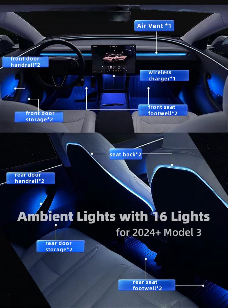 Kit di illuminazione ambientale topicabyte Aggiornamento interno per il modello 3/Highland/Y