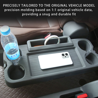 Center Console Table Tray Cover for Sienna 2021 2022 2023 2024 2025,Second Row Seat Silicone Table Plate Cover for Sienna Interior Accessories,Only for Sienna SE XLE XSE