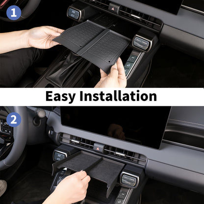 For Toyota RAV4 2026 Wireless Charging Protective Mat & Center Console Storage Protective Mat, Interior Accessories Silicone Anti-Slip Console Cover Pad for RAV4 2026 Accessories -2PC