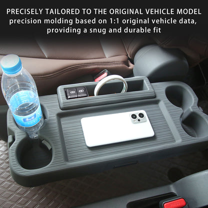 Center Console Table Tray Cover for Sienna 2021 2022 2023 2024 2025,Second Row Seat Silicone Table Plate Cover for Sienna Interior Accessories,Only for Sienna LTD/Platinum