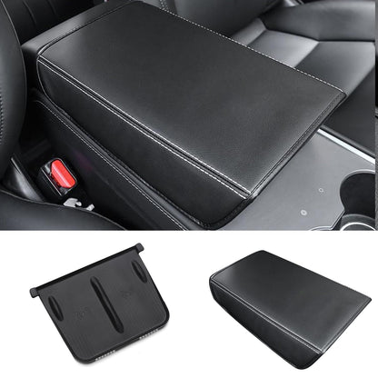 TOPABYTE Armrest Cover With Silicone Wireless Charging Mat For Model Y 3