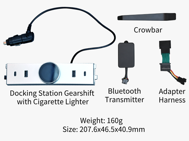 Pomello del cambio rotante intelligente TOPABYTE con docking station a 4 porte per il modello 3 Highland