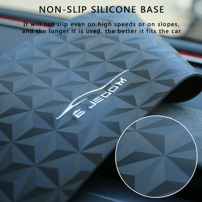 Topaoctet Dashboard Mat pour le modèle 3 Highland Premium Flannel / Suede Sun Protection