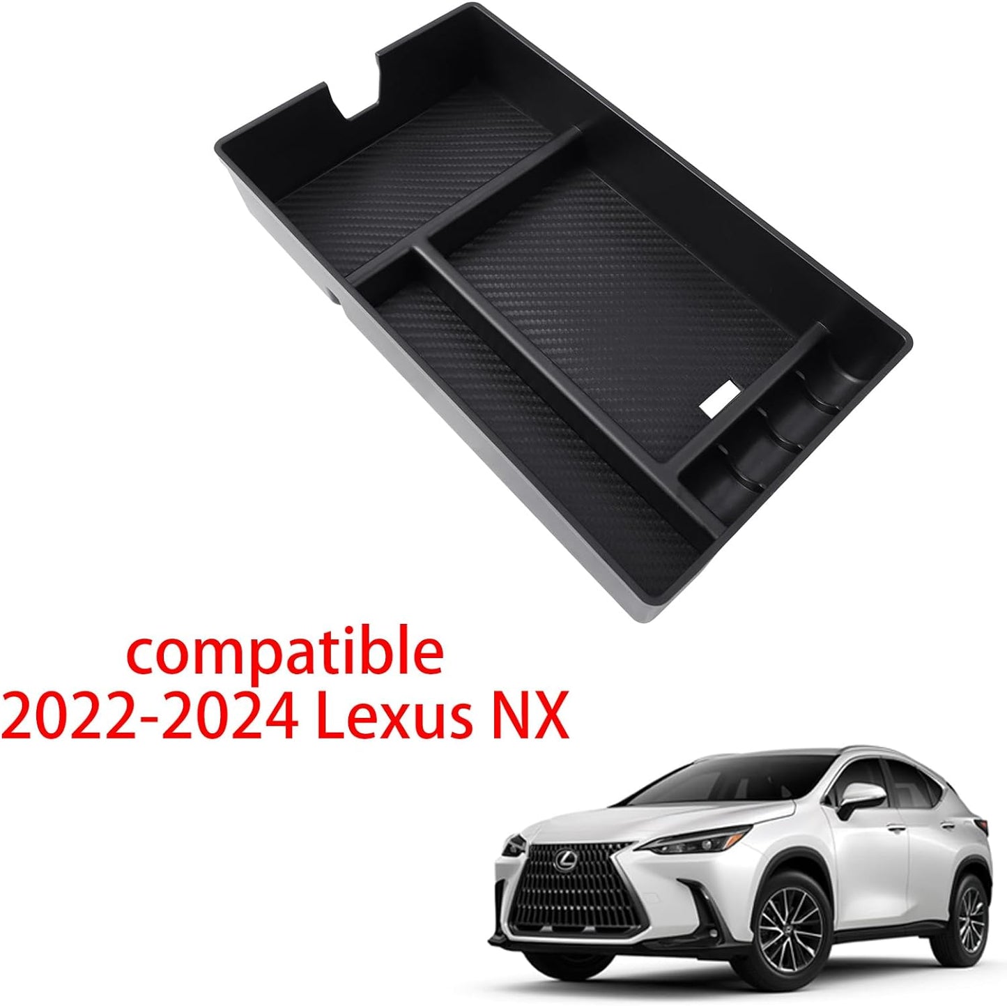 TOPABYTE Organiseur d'accoudoir de console centrale compatible avec Lexus NX 2022-2024 (1 paquet)