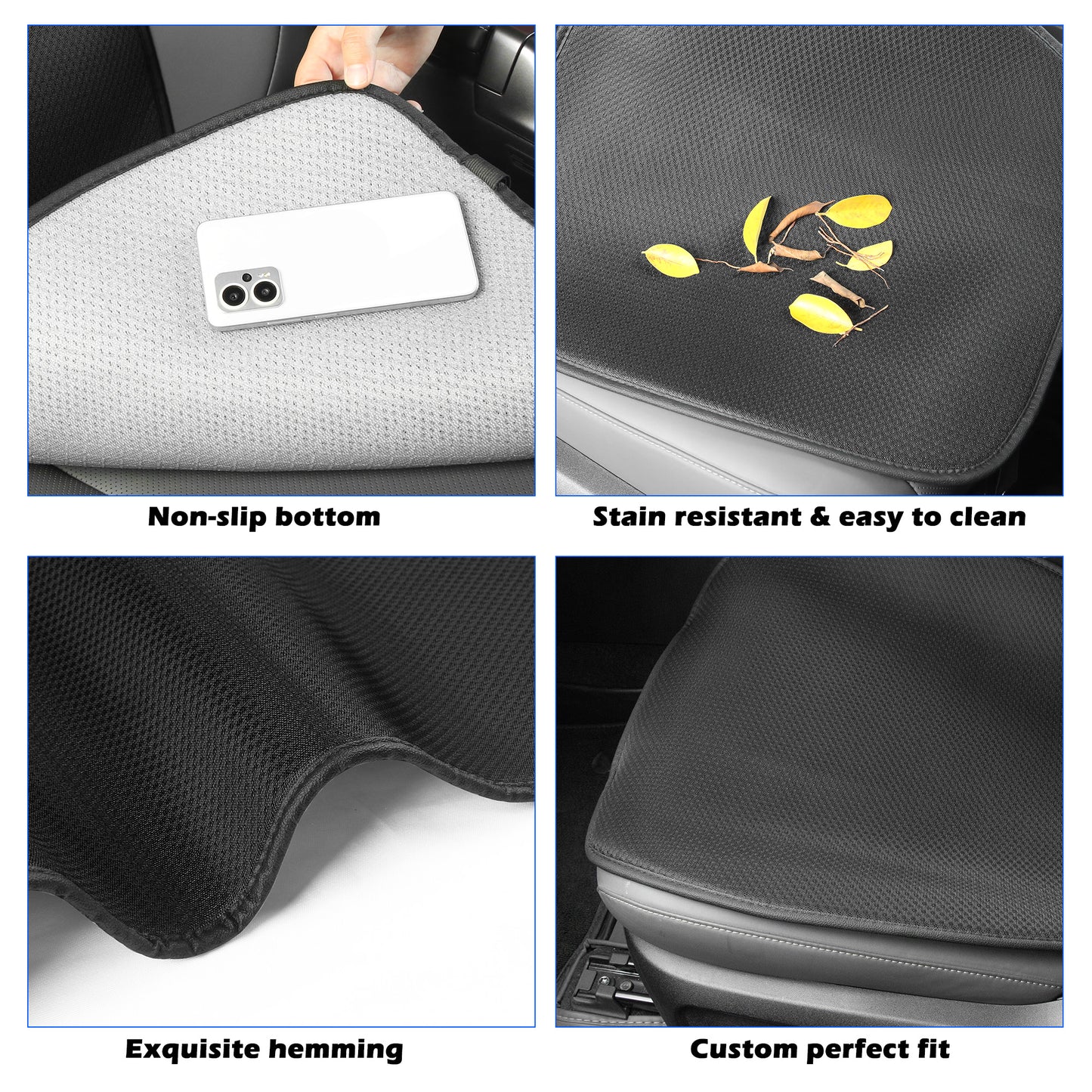 Ice Silk Rear Seat Cushion for Toyota RAV4 2026 2025-2019 Car seat Protection Cover Soft and Non-Slip Car Seat Protector for RAV4 2026 2025-2019 Launch Series Accessories