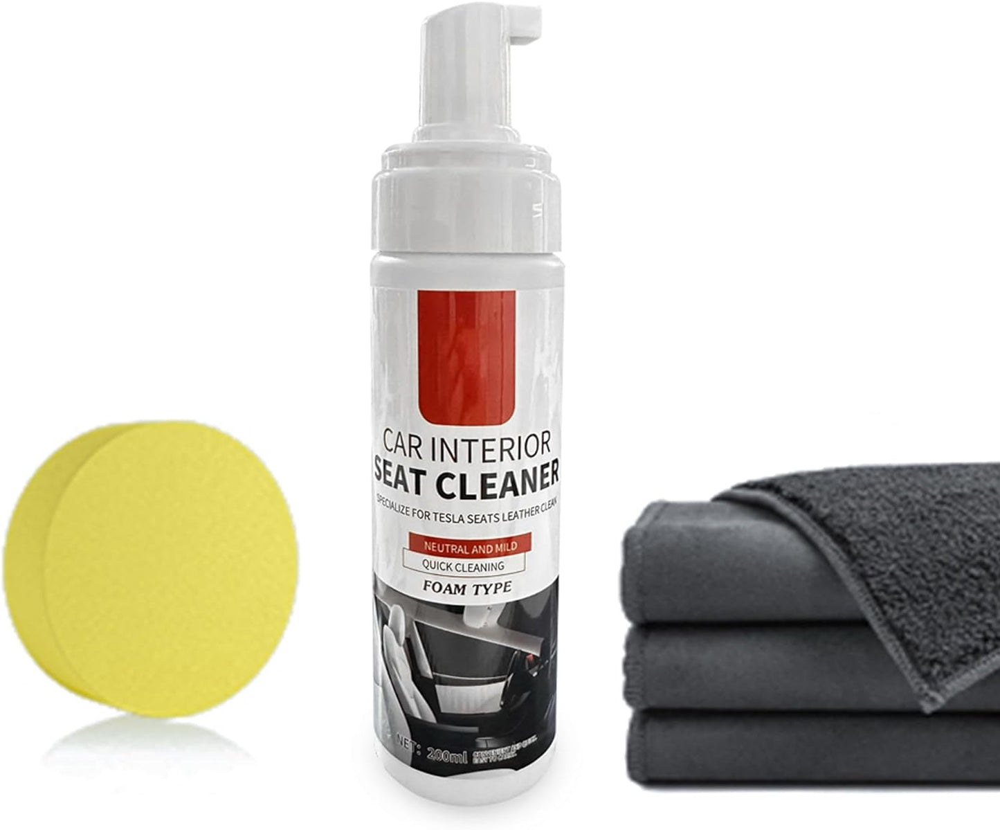 TOPABYTE White Leather Seat Cleaner