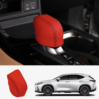 TOPABYTE Leather Automatic Gear Shift Knob Cover for Lexus NX RX