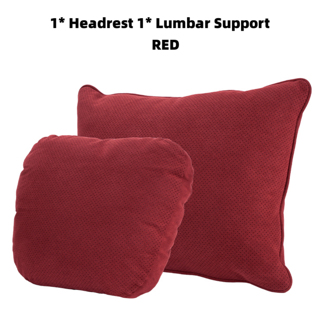 TOPABYTE Premium Memory Foam Headrest and Lumbar Support