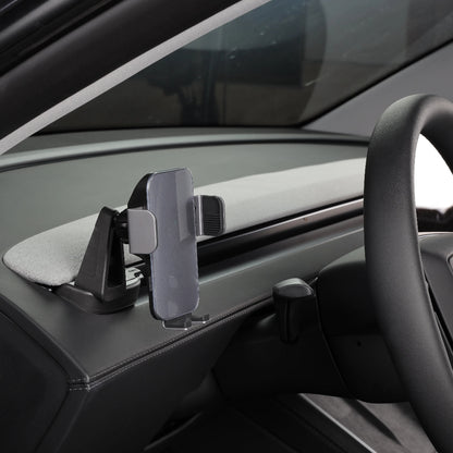 TOPABYTE Electric Phone Holder with Solar Energy for Model 3/Highland/Y/Juniper