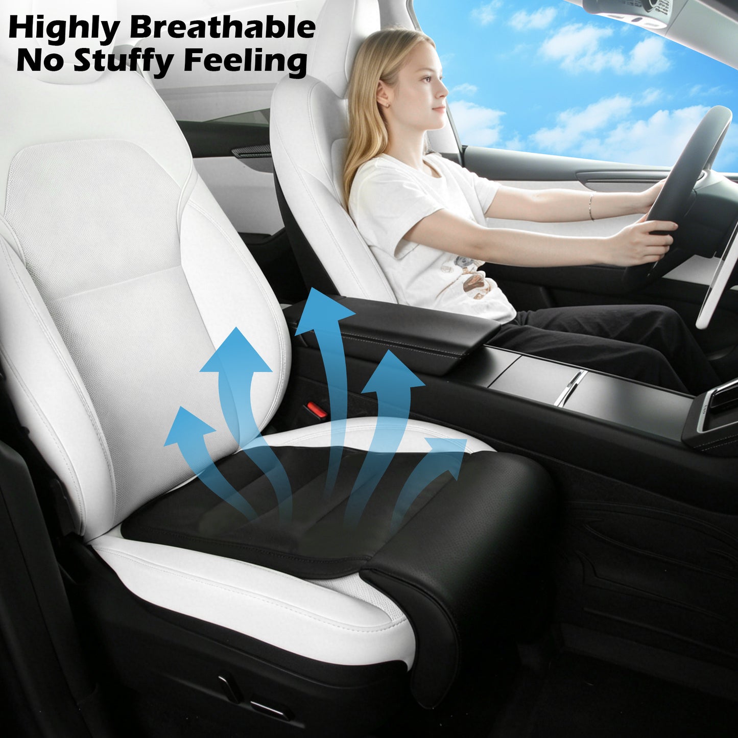 Car Seat Leg Extender Relieve Fatigue Car Seat Cushion with Leg Support for Long Driving, Memory Foam Legs Rest for Office Chairs Leg Support Cushion for Driver