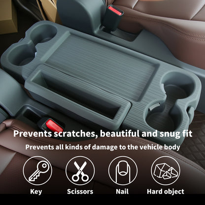 Center Console Table Tray Cover for Sienna 2021 2022 2023 2024 2025,Second Row Seat Silicone Table Plate Cover for Sienna Interior Accessories,Only for Sienna SE XLE XSE