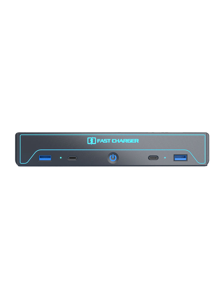 TopAbyte Center Console USB Hub Station com luz ambiente para o Modelo Y Juniper e Modelo 3 Highland