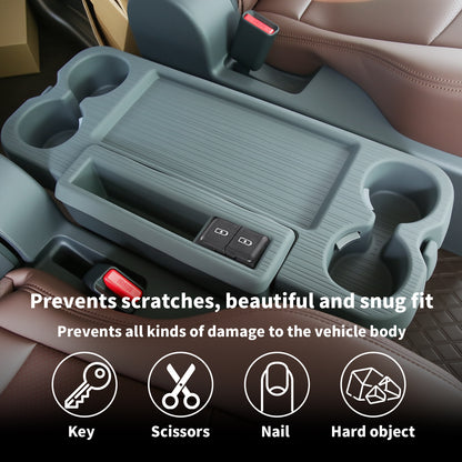 Center Console Table Tray Cover for Sienna 2021 2022 2023 2024 2025,Second Row Seat Silicone Table Plate Cover for Sienna Interior Accessories,Only for Sienna LTD/Platinum