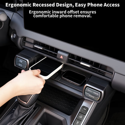 For Toyota RAV4 2026 Wireless Charging Protective Mat & Center Console Storage Protective Mat, Interior Accessories Silicone Anti-Slip Console Cover Pad for RAV4 2026 Accessories -2PC