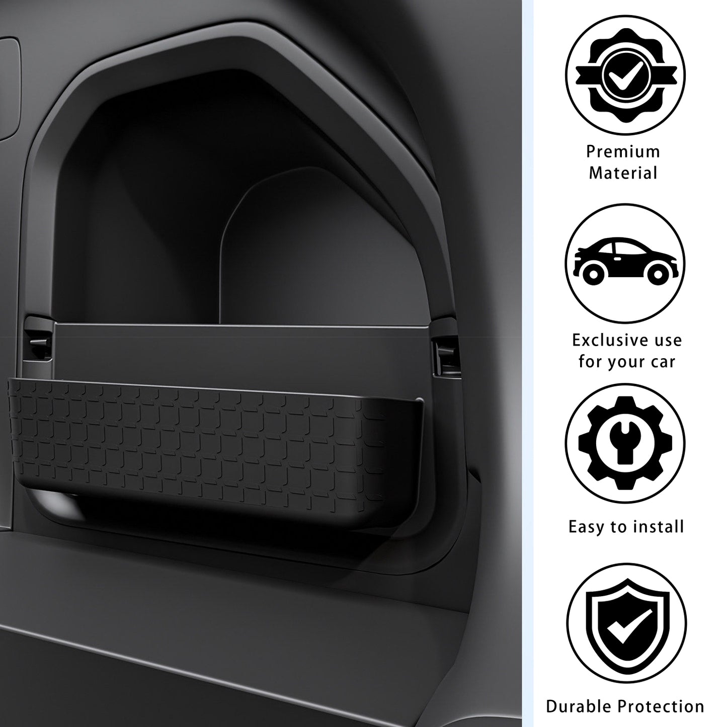 Trunk Side Panel for Toyota RAV4 2021-2026, ABS Material Anti-Slip & Wear-Resistant, Easy to Remove, Keep Your Trunk Organized, for RAV4 2026-2021 Accessories