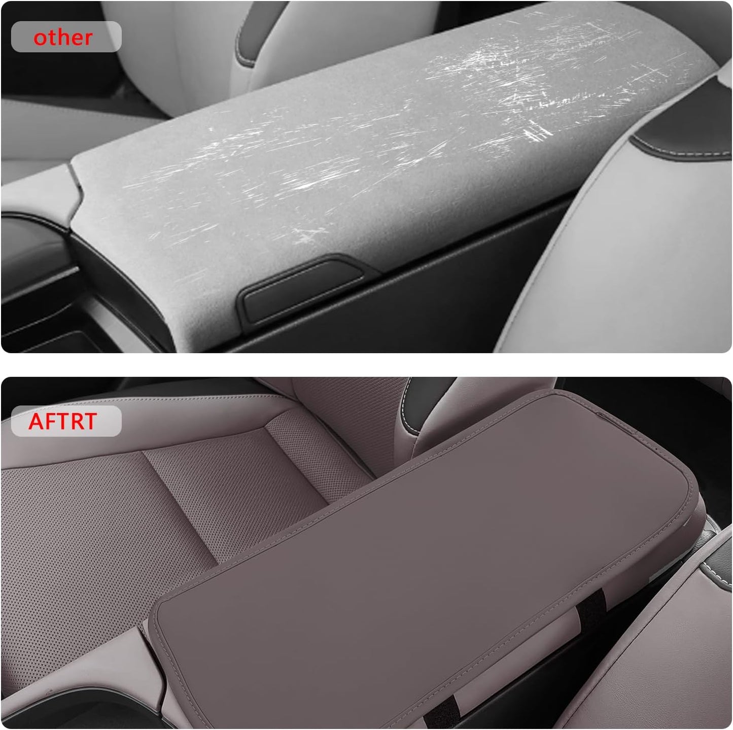 TOPABYTE Leather Center Armrest Box Cover for Lexus RX NX