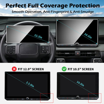 For Toyota RAV4 2026 Accessories Screen Protector for Toyota RAV4 10.5-inch Digital Gauge Cluster (LE/SE/XLE Premium/Woodland/XSE/Limited), 9H Tempered Glass For RAV4 2026 Anti-scratch&HD Transparent