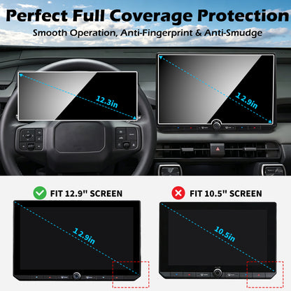 For Toyota RAV4 2026 Accessories Screen Protector for Toyota RAV4 12.9-inch Digital Gauge Cluster (XSE/Limited), 9H Tempered Glass For RAV4 2026 Anti-scratch&HD Transparent
