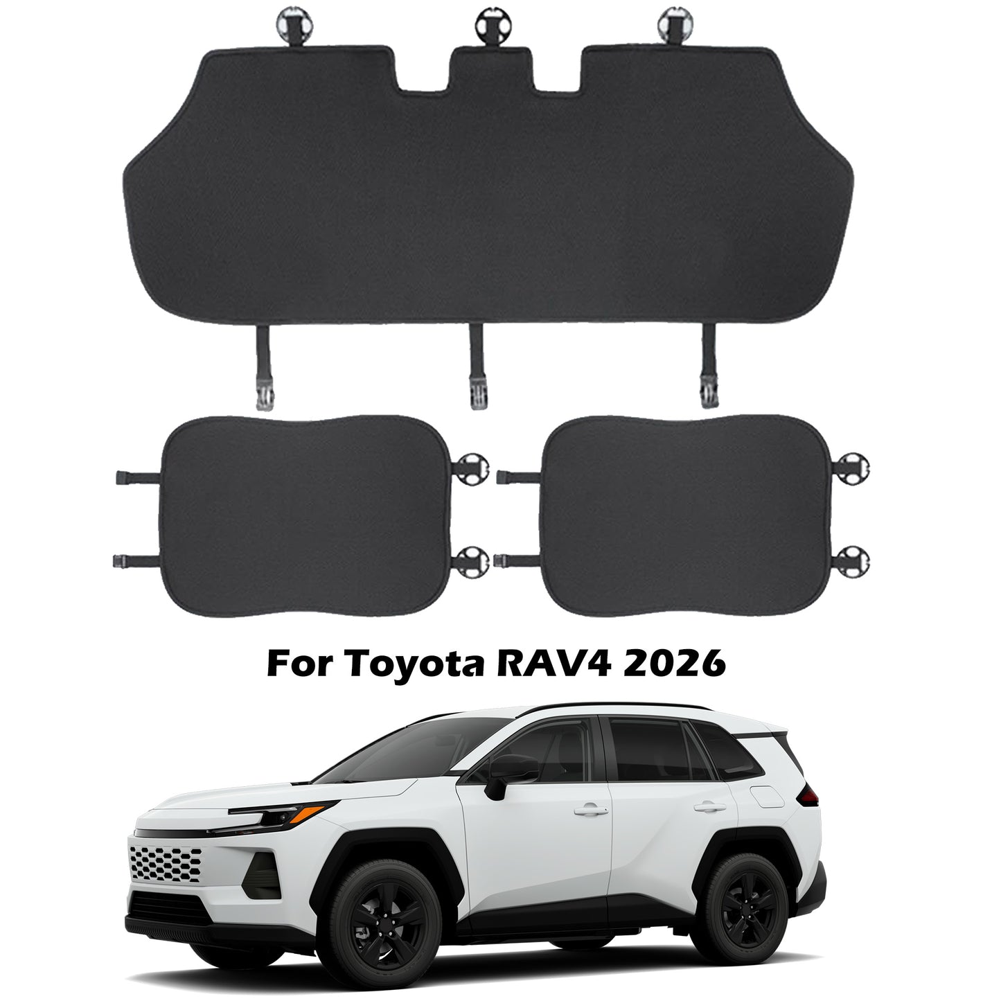 Ice Silk Rear Seat Cushion for Toyota RAV4 2026 2025-2019 Car seat Protection Cover Soft and Non-Slip Car Seat Protector for RAV4 2026 2025-2019 Launch Series Accessories