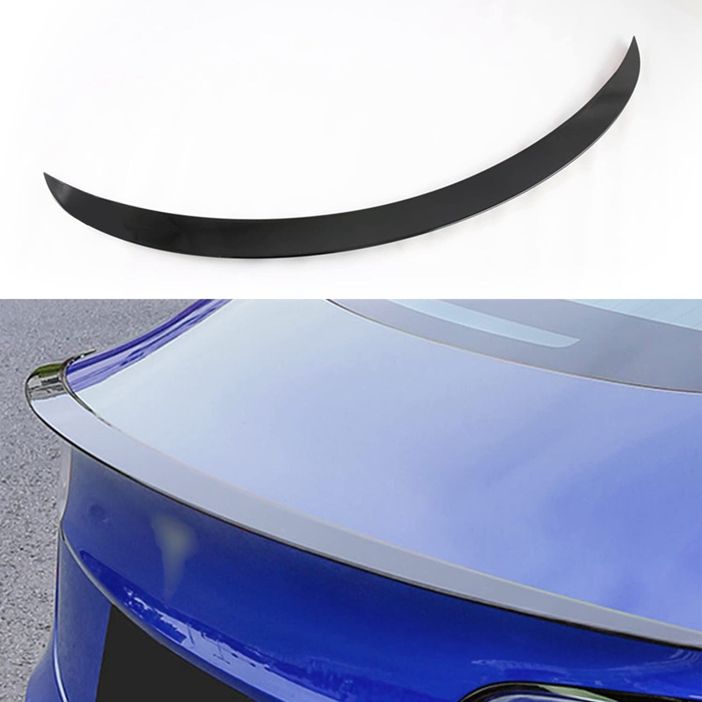 TOPABYTE Rear Spoiler Wing Lip for Model 3 2017-2023 & Model Y 2020-2024