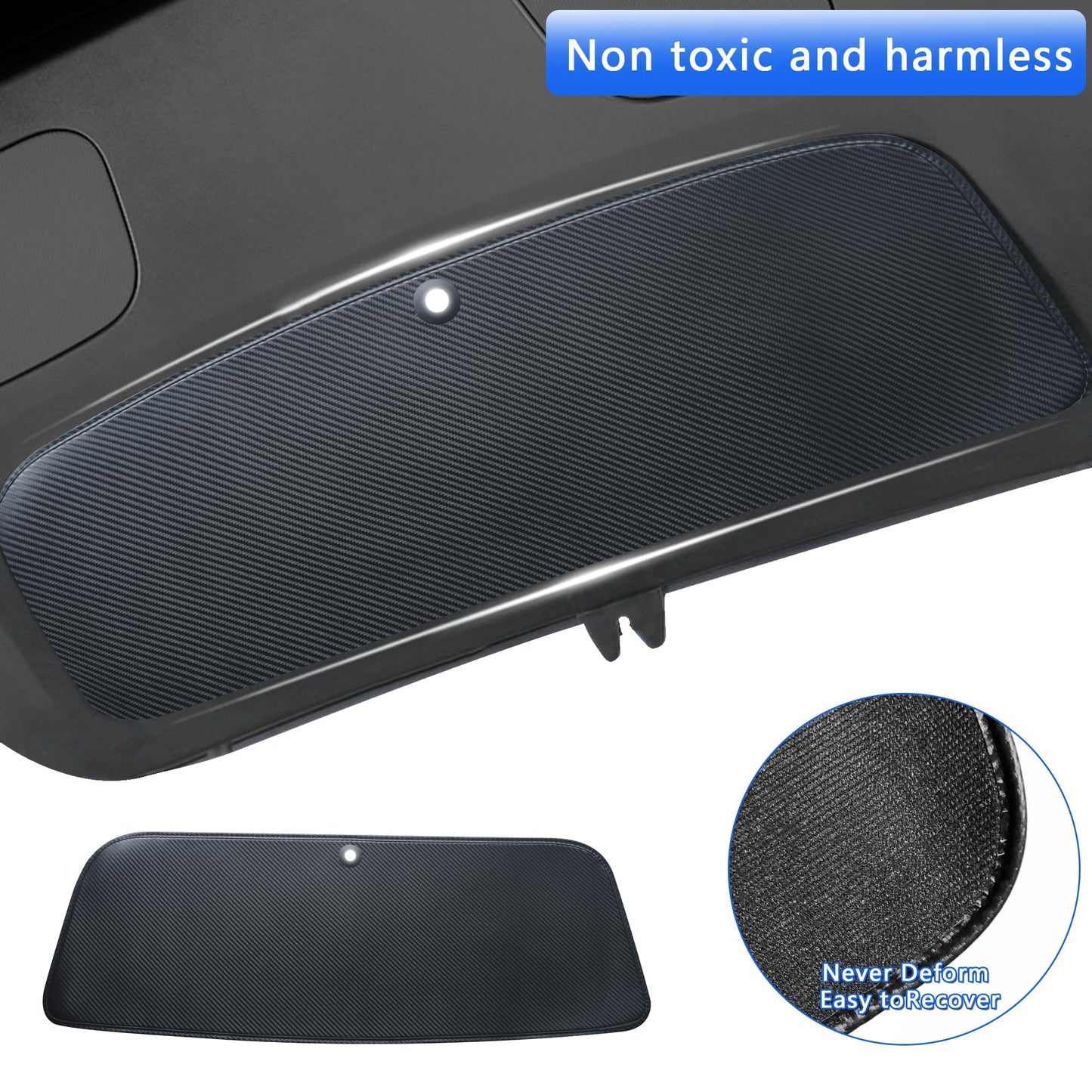 TOPABYTE Rear Tailgate Leather Protector Mat for Model Y 2020-2024 & Model 3 Highland