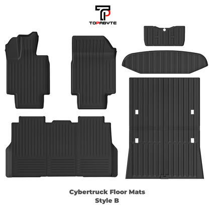 TOPABYTE TPE Floor Mats and Front Rear Trunk Bed Mats For Cybertruck