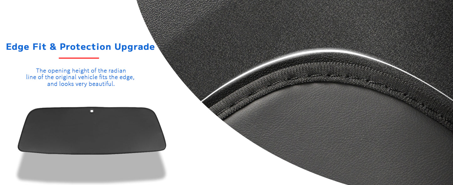 TOPABYTE Rear Tailgate Leather Protector Mat for Model Y & Model 3 Highland