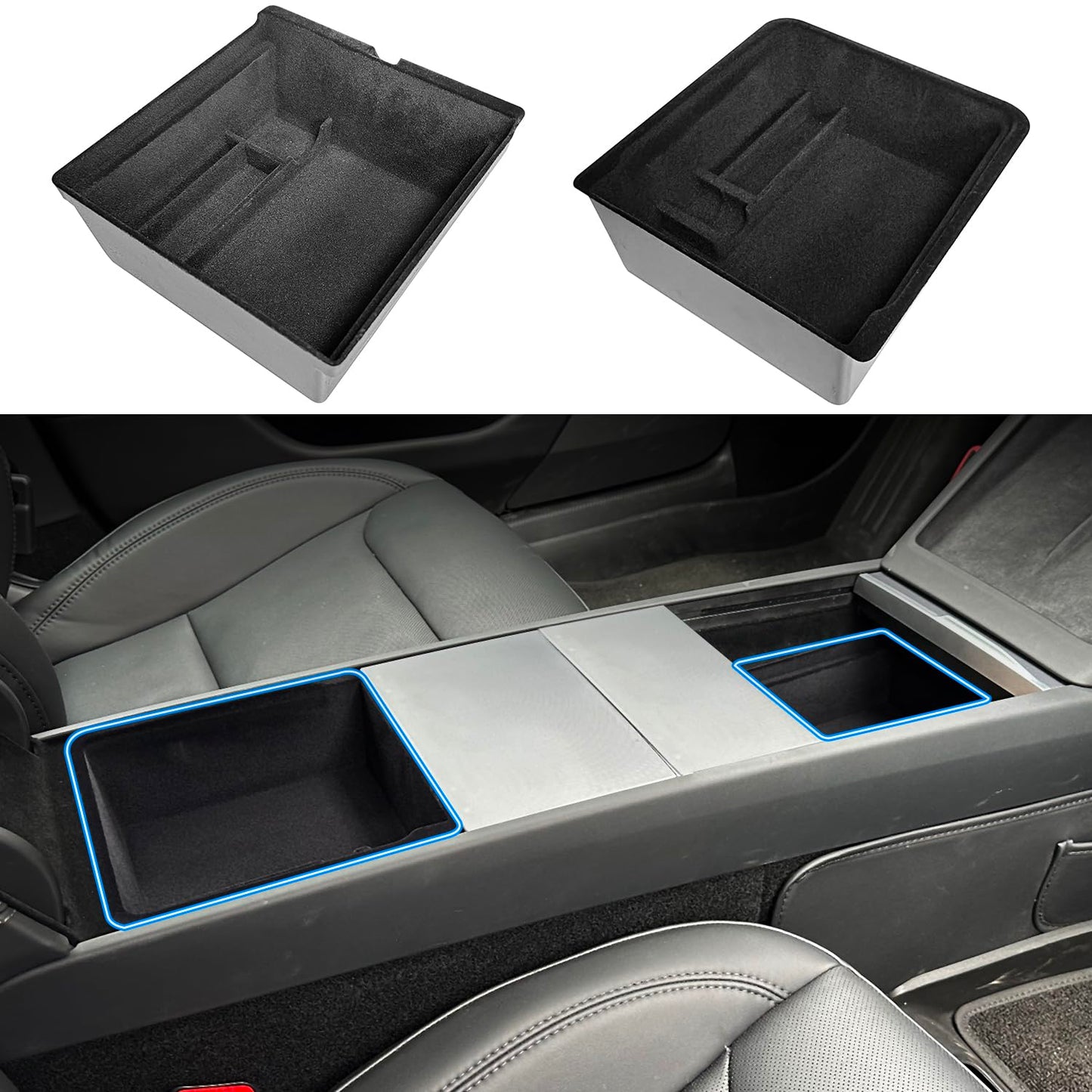 TOPABYTE Center Console Organizer for Model Y Juniper & Model 3 Highland