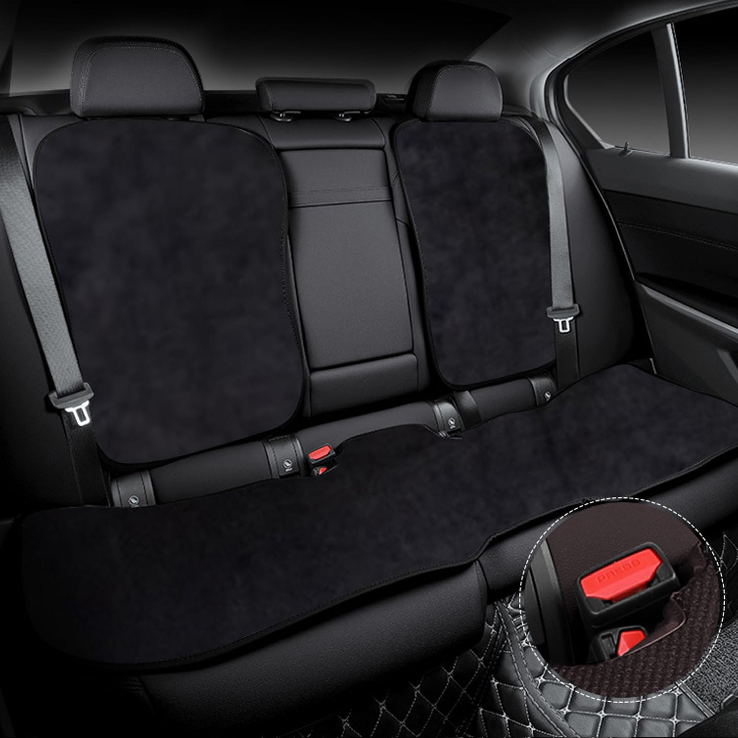 TOPABYTE Coussin de siège de voiture en flanelle pour tous les modèles Y modèle 3 et nouveau Highland 2024