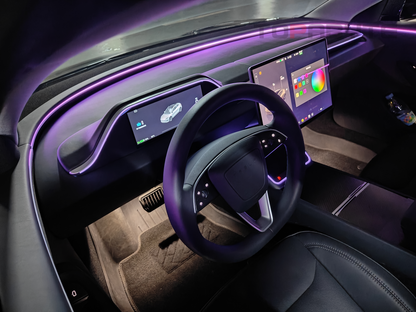 Topabyte 8.9 '' Dashboard Strument Cluster Schermata con illuminazione ambientale per Model 3 Highland & Model Y 2025 Juniper