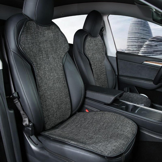 TOPABYTE Car Seat Linen Cushion for Model Y 3 2019-2025