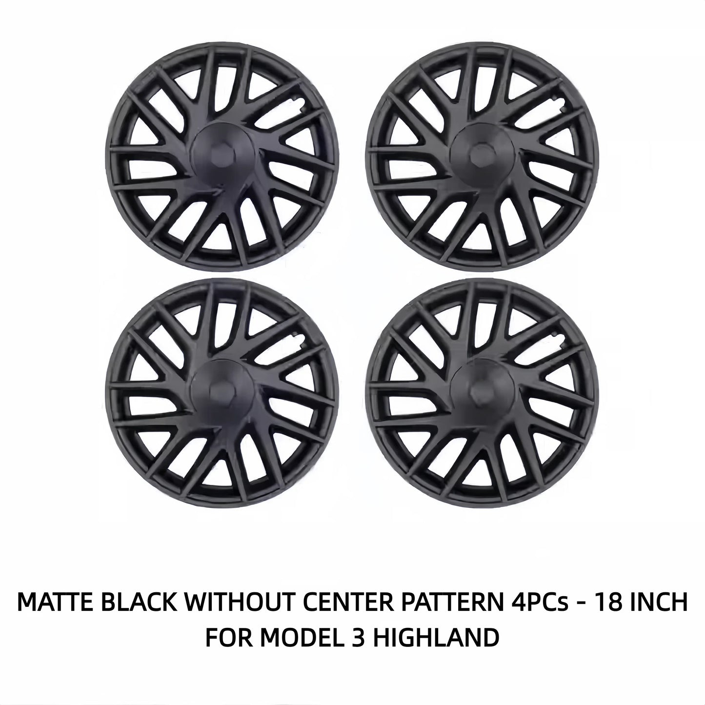 TOPABYTE 18-Inch Hubcaps Original Style Wheel Covers For Model 3 2024+ Highland