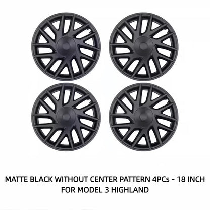 TOPABYTE 18-Inch Hubcaps Original Style Wheel Covers For Model 3 2024+ Highland