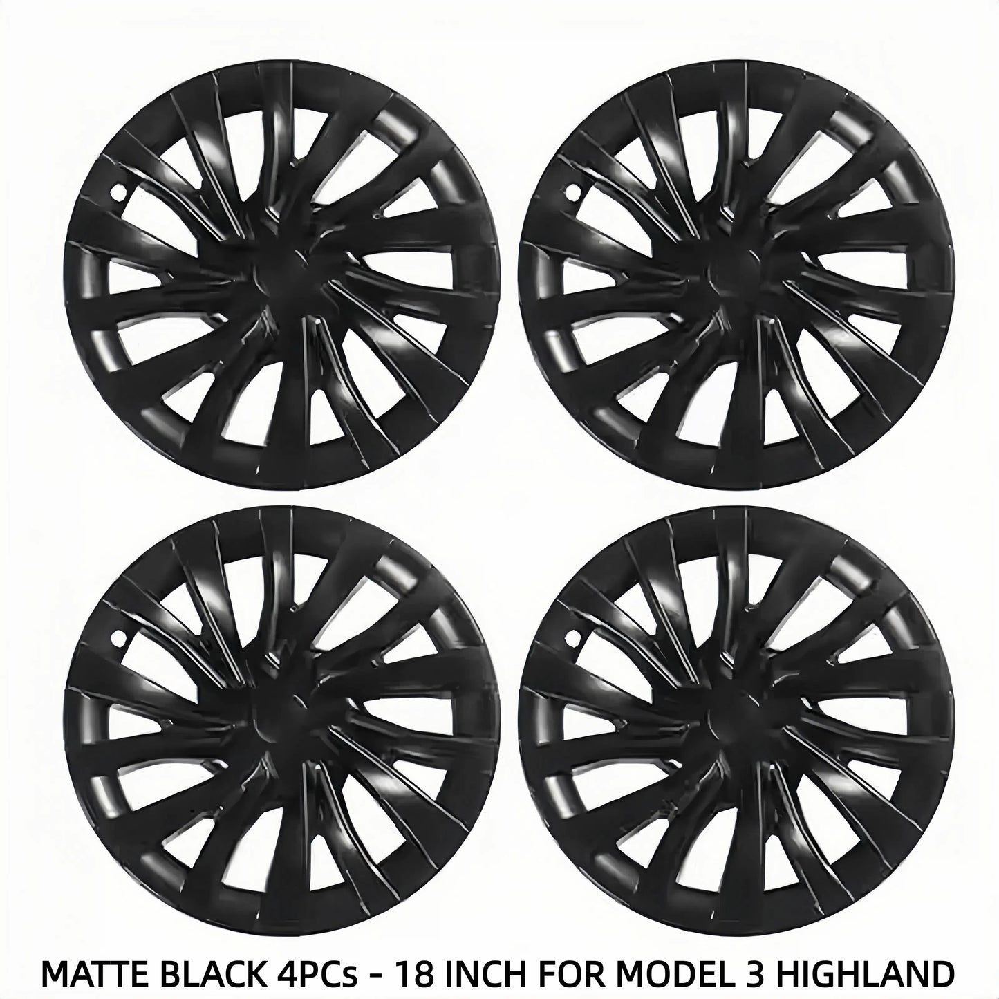 TOPABYTE 18-Inch Hubcaps Nova Style Wheel Covers For Model 3 2024+ Highland