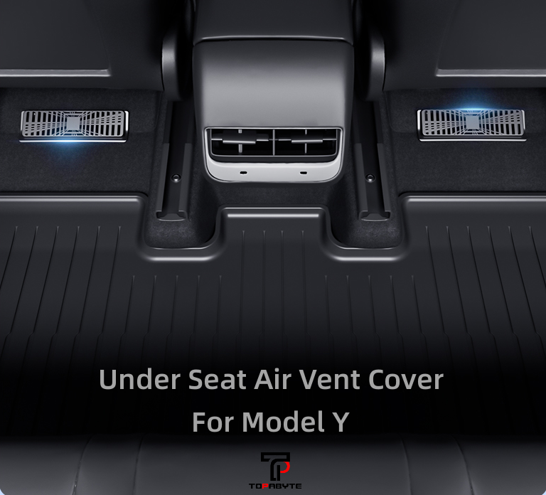 TOPABYTE Cubierta de ventilación debajo del asiento para el modelo Y