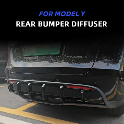 TOPABYTE ABS Car Rear Bumper Diffuser Lip Protection for Model Y