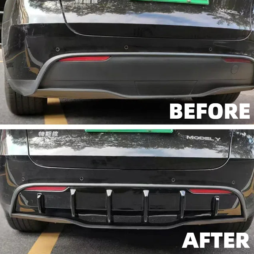 Topabyte Abs Car Bumper Bumper difusor Proteção labial para o Modelo Y 2020-2024