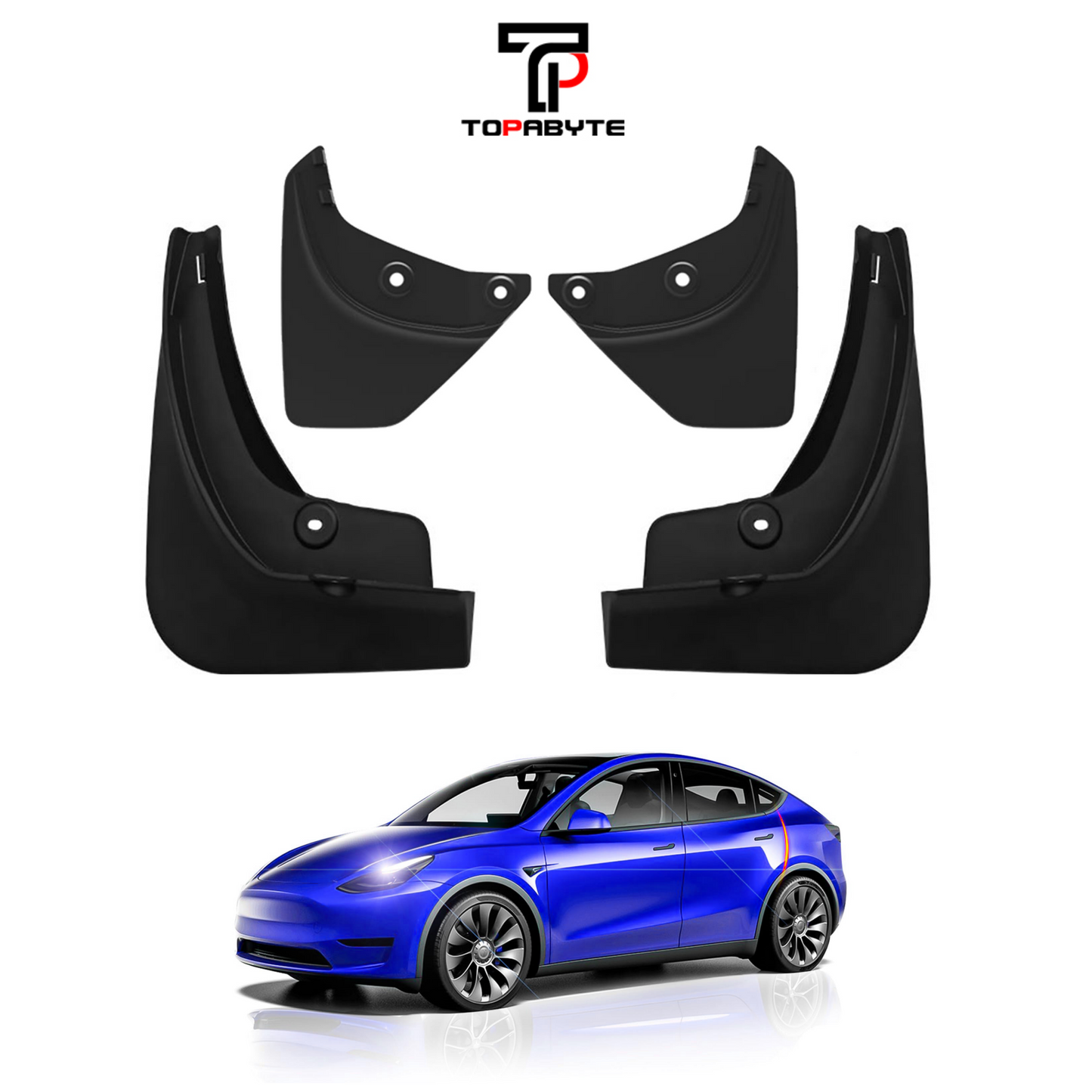 TOPABYTE Mud Flaps Splash Guards 4PCs for Model 3