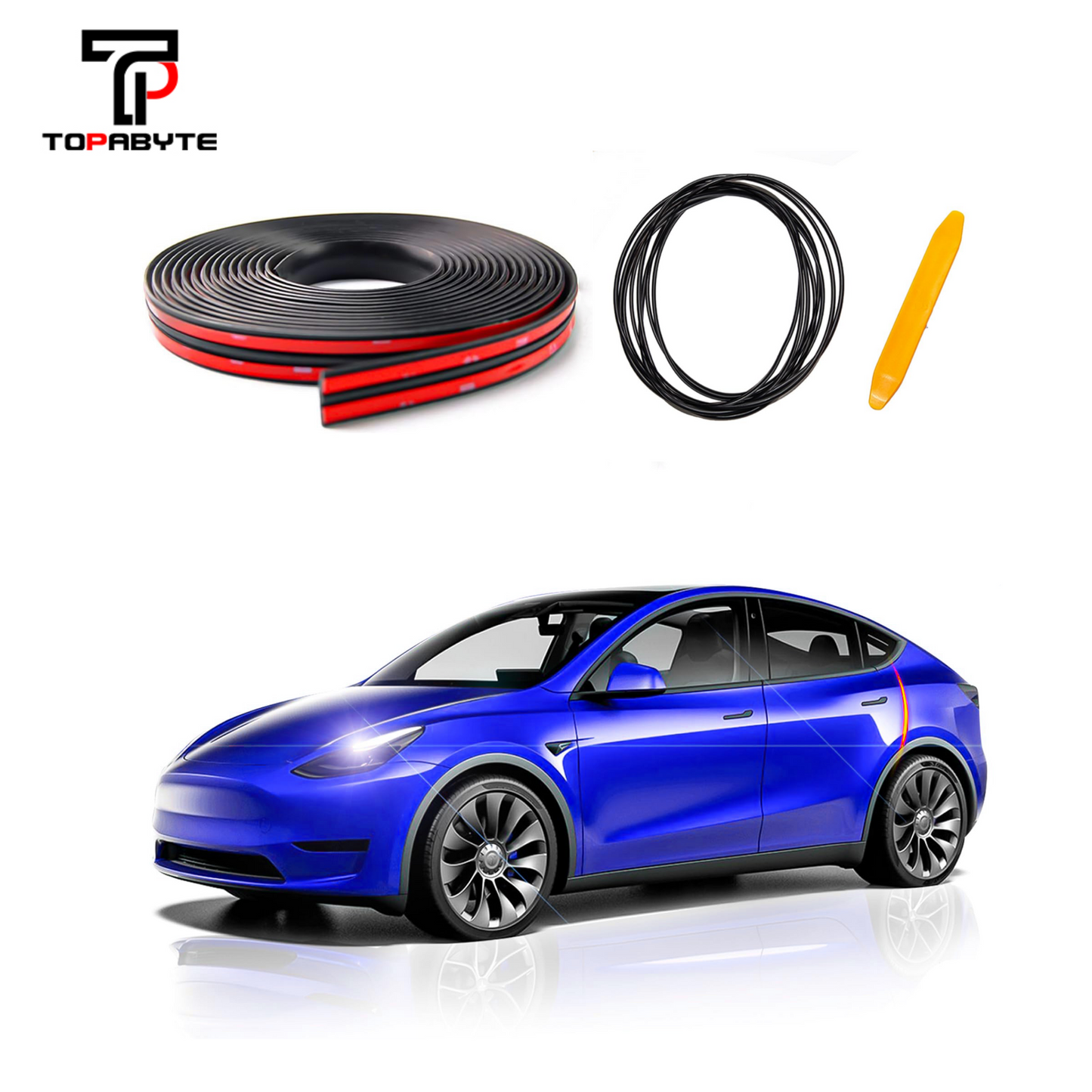 TOPABYTE Sunroof Rubber Seal Kit for All Model Y Model 3 Model S