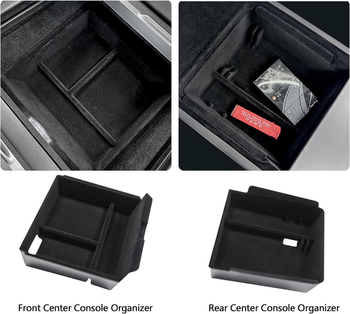 TOPABYTE Center Console Organizer for 2024 Model 3 Highland