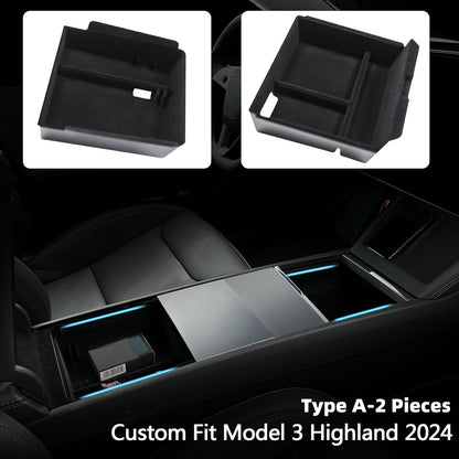 Topabyte Center Console Organizer dla Model Y Juniper & Model 3 Highland