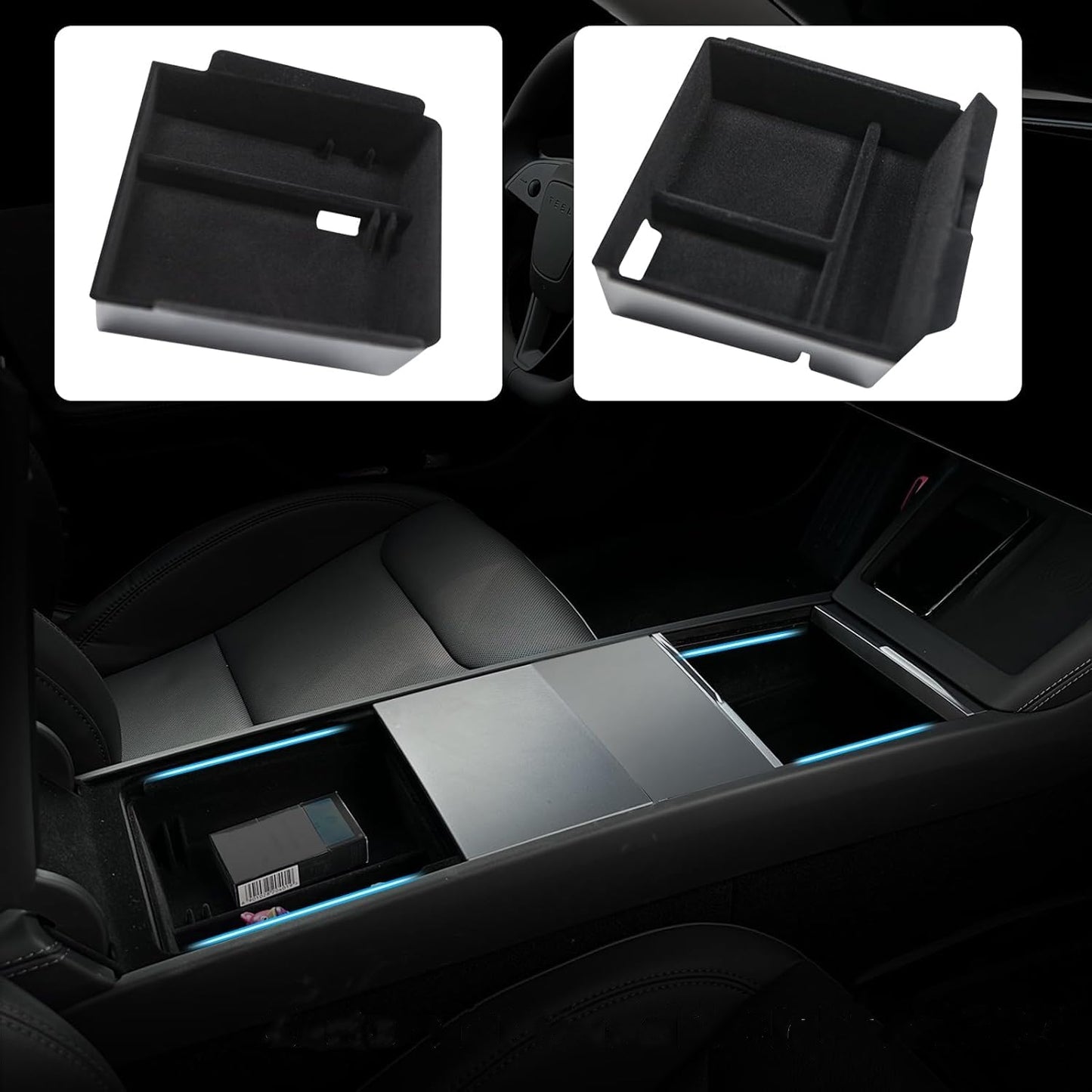 TOPABYTE Center Console Organizer for Model Y Juniper & Model 3 Highland