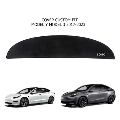 TOPABYTE Dashboard Cover for Model 3 2017-2023 Model Y 2020-2024 Premium Flannel Non-Slip Pad Dashboard Decoration