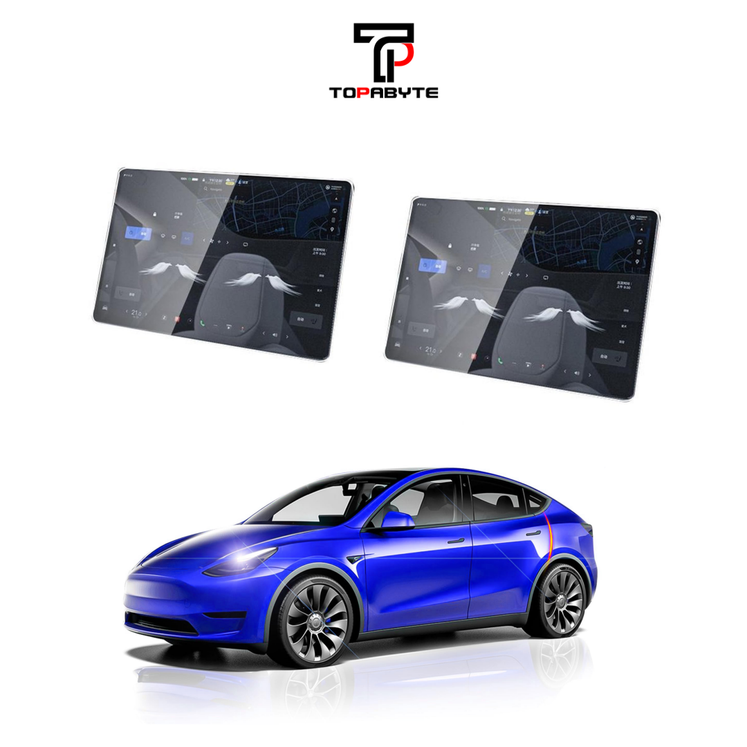 TOPABYTE Center Control Screen Protector for Model 3 Y S X Dashboard