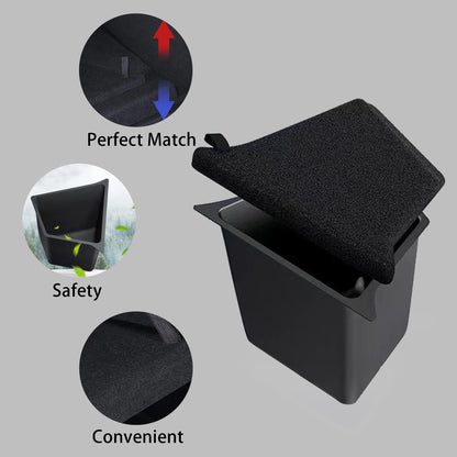 TOPABYTE Rear Trunk Organizers with Lid for Model Y 2020-2024 & Model 3 2017-2025