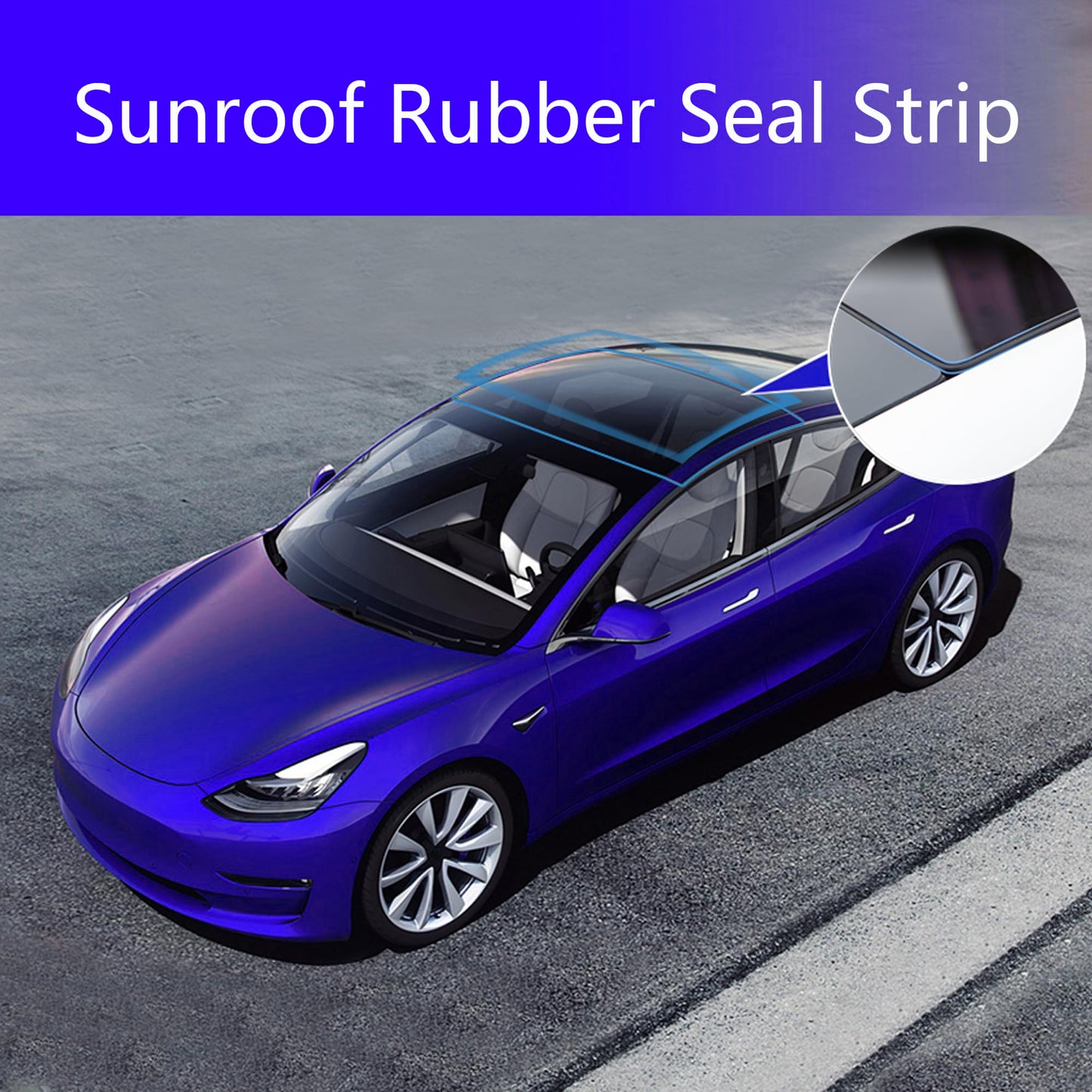 Topabyte Sunroof Rubber Seal Kit para todos o Modelo Y Modelo S