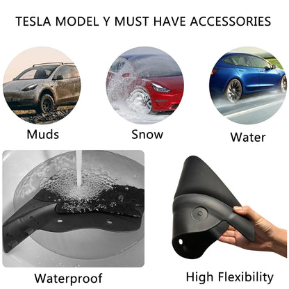 TOPABYTE Mud Flaps Splash Guards 4Pcs for Model Y 2020-2025