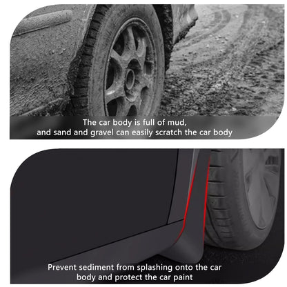 TOPABYTE Mud Flaps Splash Guards 4Pcs for Model Y 2020-2025