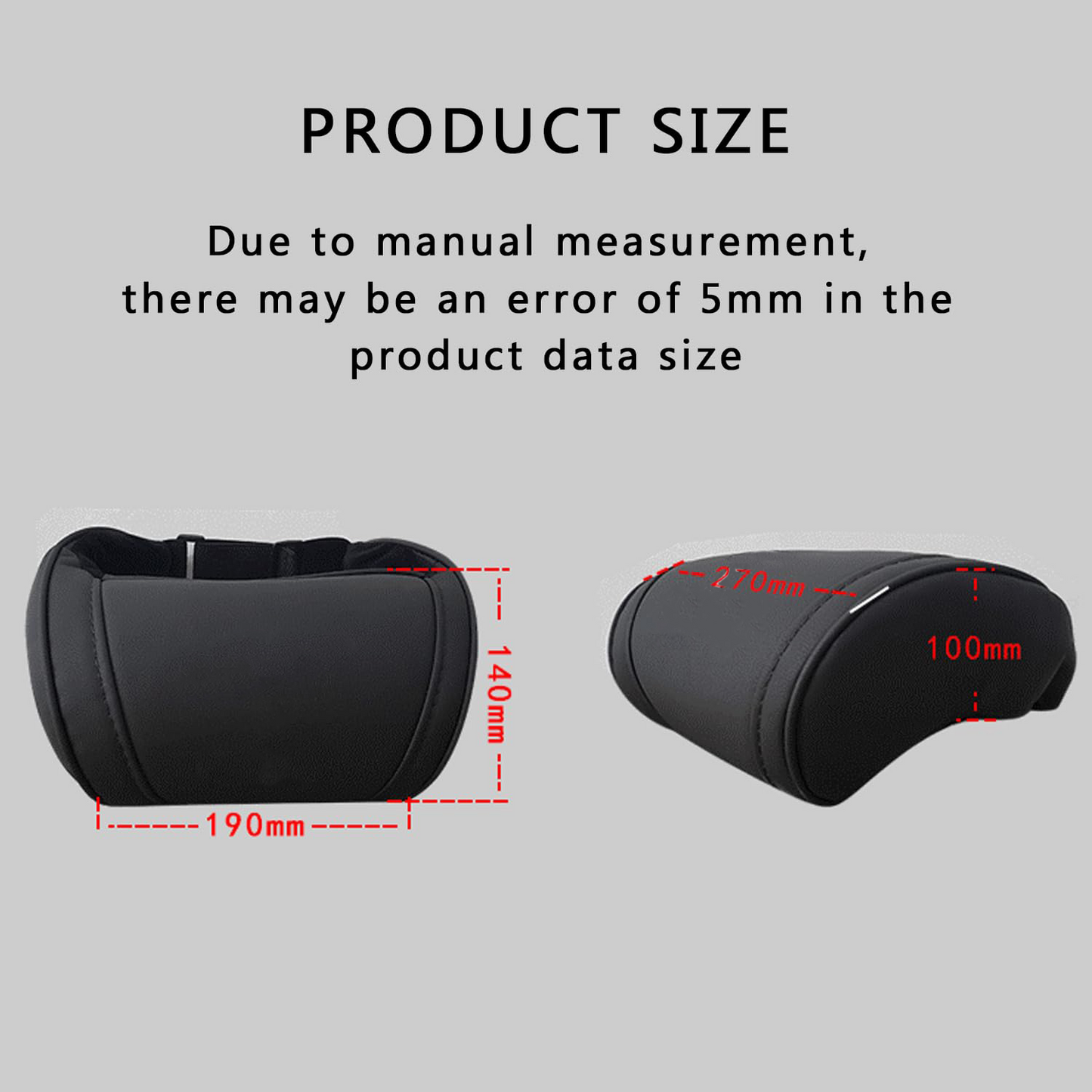 TOPABYTE Memory Foam Poggiatesta per auto Cuscino per il collo e supporto lombare in pelle Tutti i modelli 3/X/S/Y 