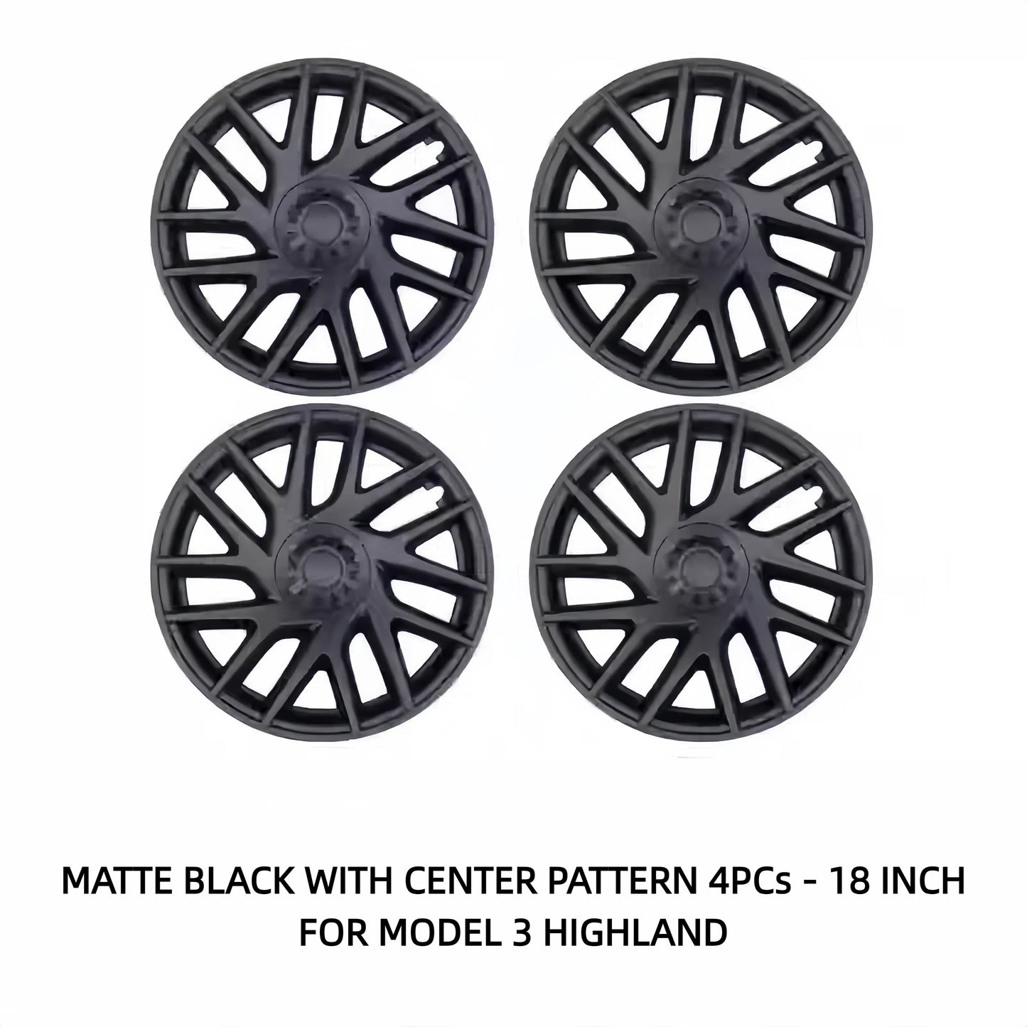 TOPABYTE 18-Inch Hubcaps Original Style Wheel Covers For Model 3 2024+ Highland